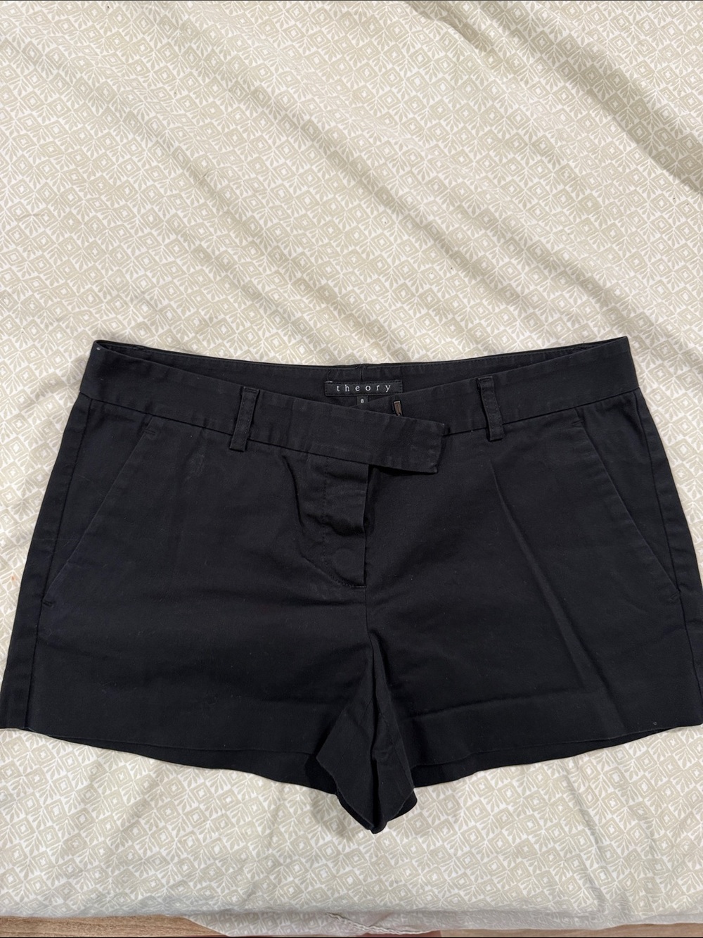 Theory Black Women's Tailored Stretch Bermudas